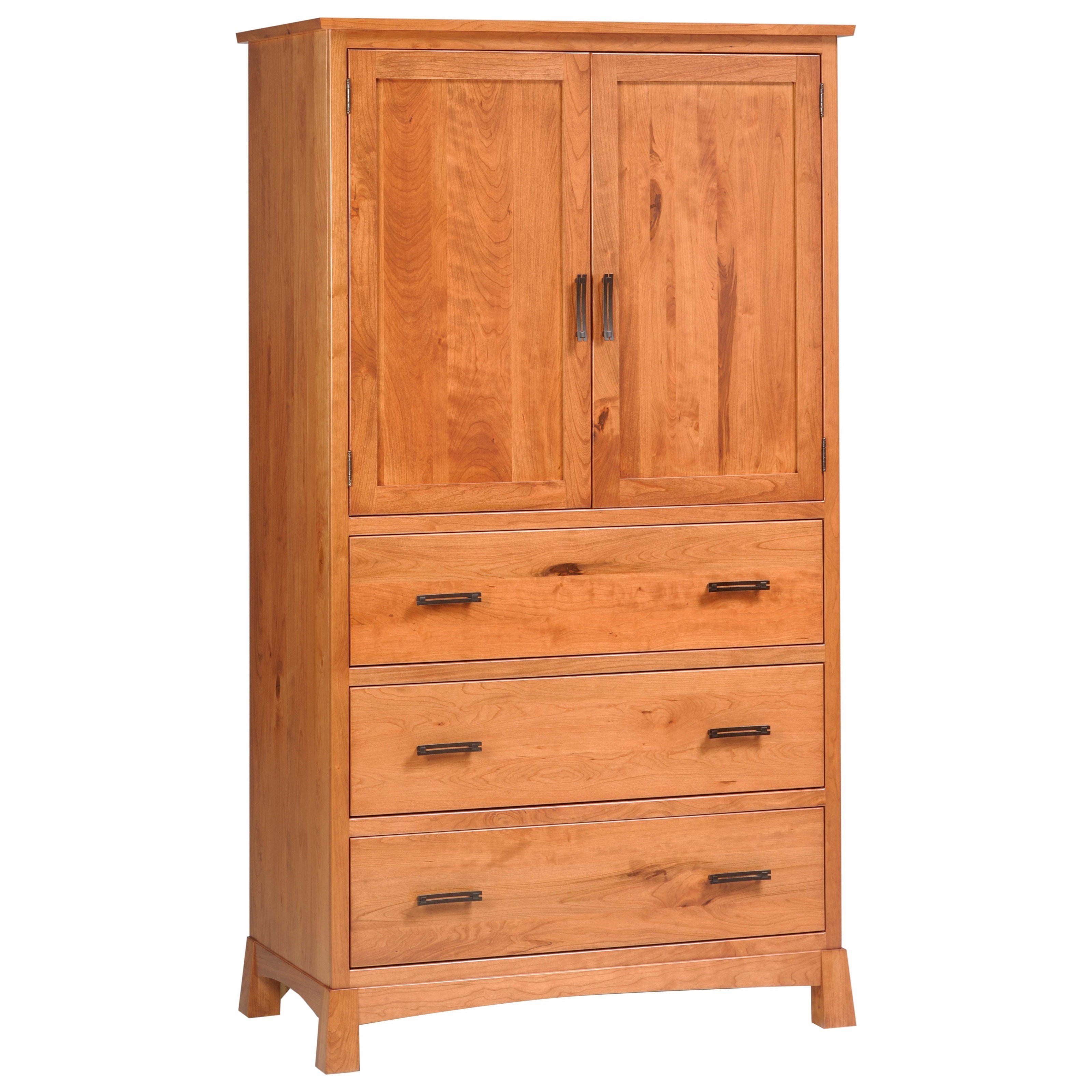 Millcraft Catalina Transitional Solid Wood Armoire Wayside Furniture